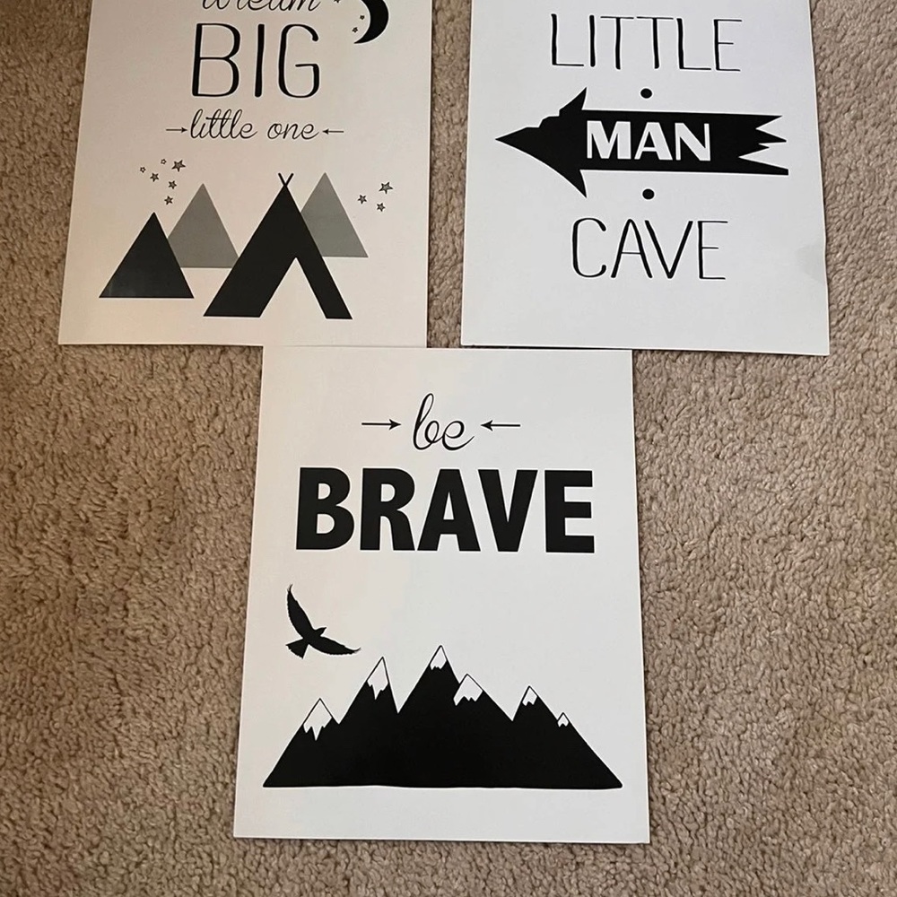 Little man cave wall decor